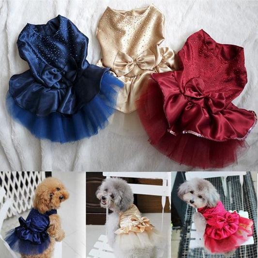 Dog wedding dress