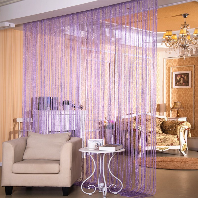 Door Curtain Dilver Thread Curtain Partition Curtain Hanging Curtain Window Screen