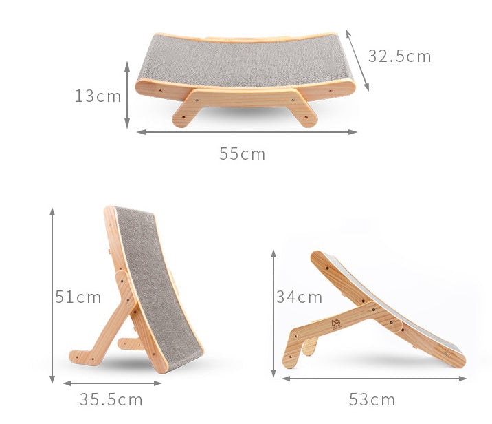 Deformation Cat Bed Vertical Corrugated Paper Grinding Claw Toy Replaceable Core Pet Products