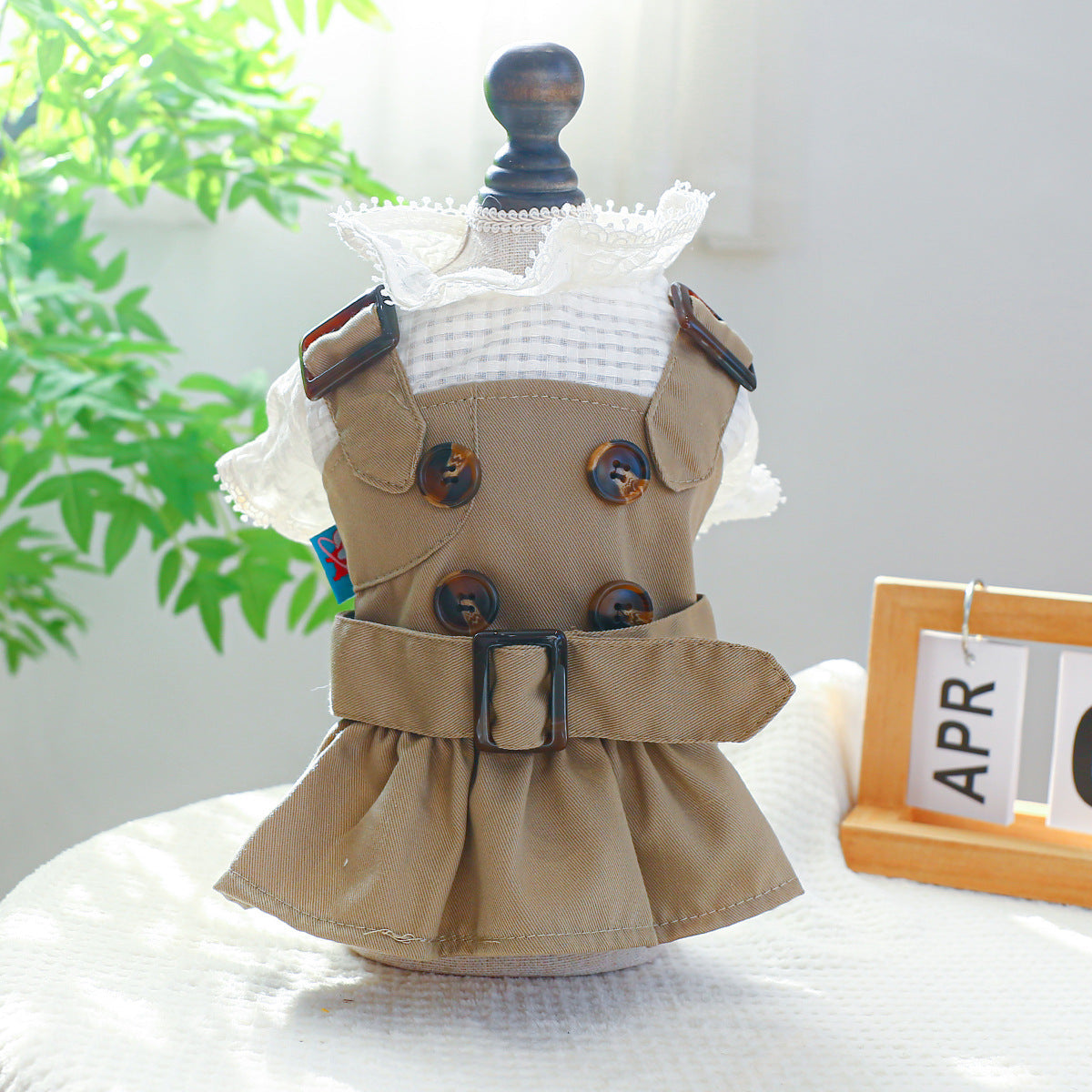 Pet Clothes Khaki Trench Coat Couple Clothes