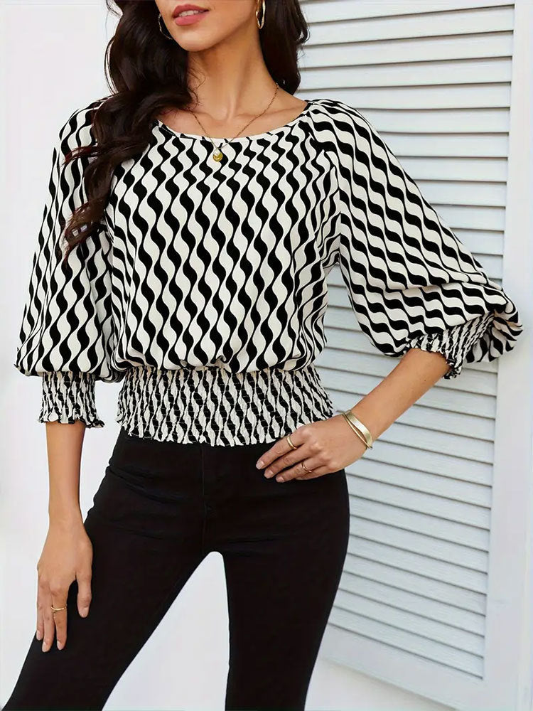 Women's Lamp Bishop Sleeve Top