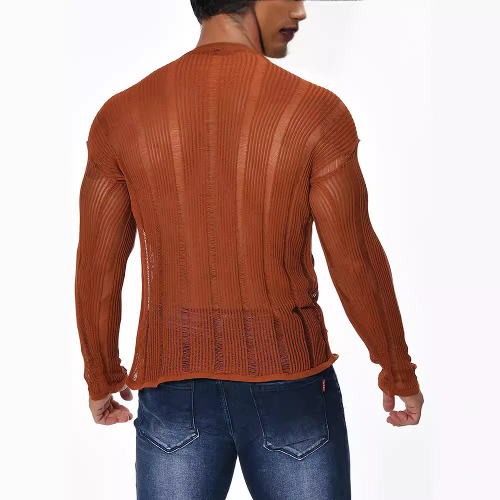 Long Sleeve Loose All-matching Sweater Men's