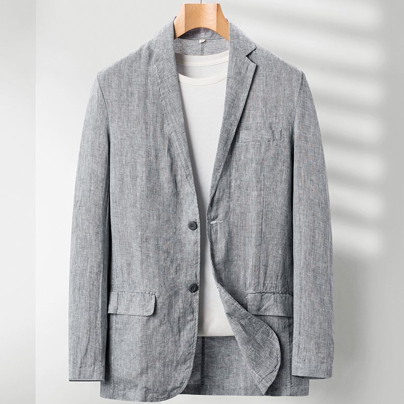 Linen Loose Plus Size Suit Men's Casual Jacket