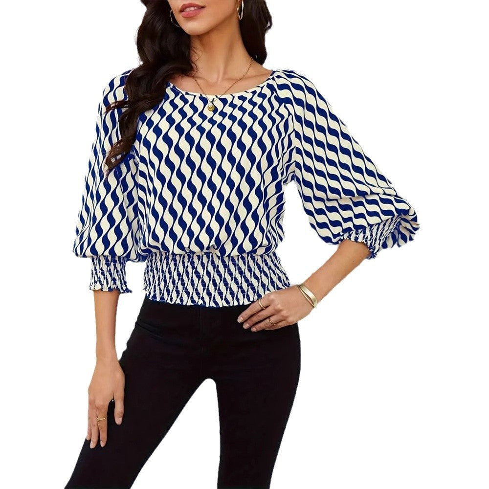 Women's Lamp Bishop Sleeve Top