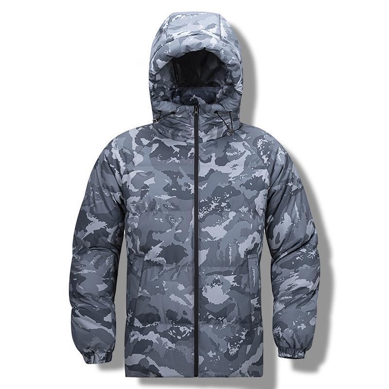 Men's Hooded Camouflage Coat Fashion Waterproof Thick Warm Cotton-padded Jacket