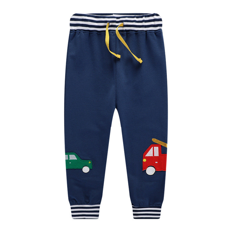 Children's Knitted  Cartoon Sweater Loose And Comfortable Trousers