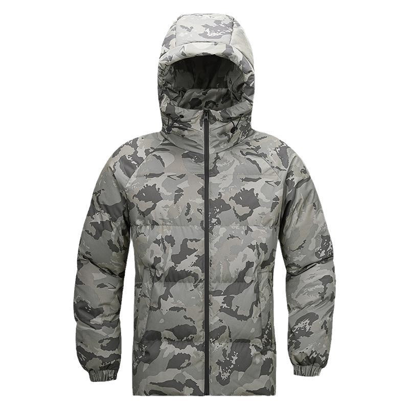 Men's Hooded Camouflage Coat Fashion Waterproof Thick Warm Cotton-padded Jacket